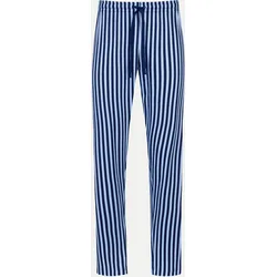 Lange Pyjamahose Hose Gestreift Blau L