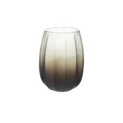 Kerze im Glas   ¦ grau ¦ Paraffin,Glas ¦ Maße (cm): H: 20,32  Ø: 16.51