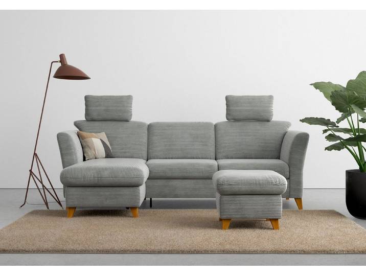 Home affaire Ecksofa Trelleborg L-Form, optional Schlaffunktion und Bettkasten, inkl. Federkern-Polsterung