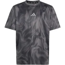Adidas, Unisex, Sportshirt, Sport Icons AOP Graphic (128), Grau, Schwarz