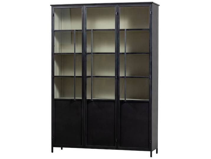 Tchibo - Woood Metall-Vitrine »Exhibit« XL - 140x40x200cm - schwarz -