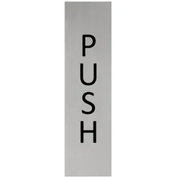 CombiCraft Aluminium Türschild Push 165x45mm mit 3M-Tape zur Befestigung, einfache Kennzeichnung von Räumen und Bereichen