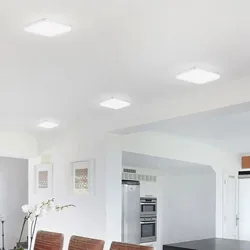 4er Set LED ALU Decken Panel Einbau Leuchte weiß Wohn Schlaf Arbeits Zimmer Beleuchtung Dielen Lampe