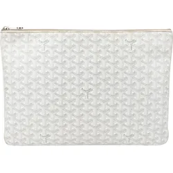 Goyard Goyard White Goyardine Monogram Senat MM  Dokumentenmappe Koffer24
