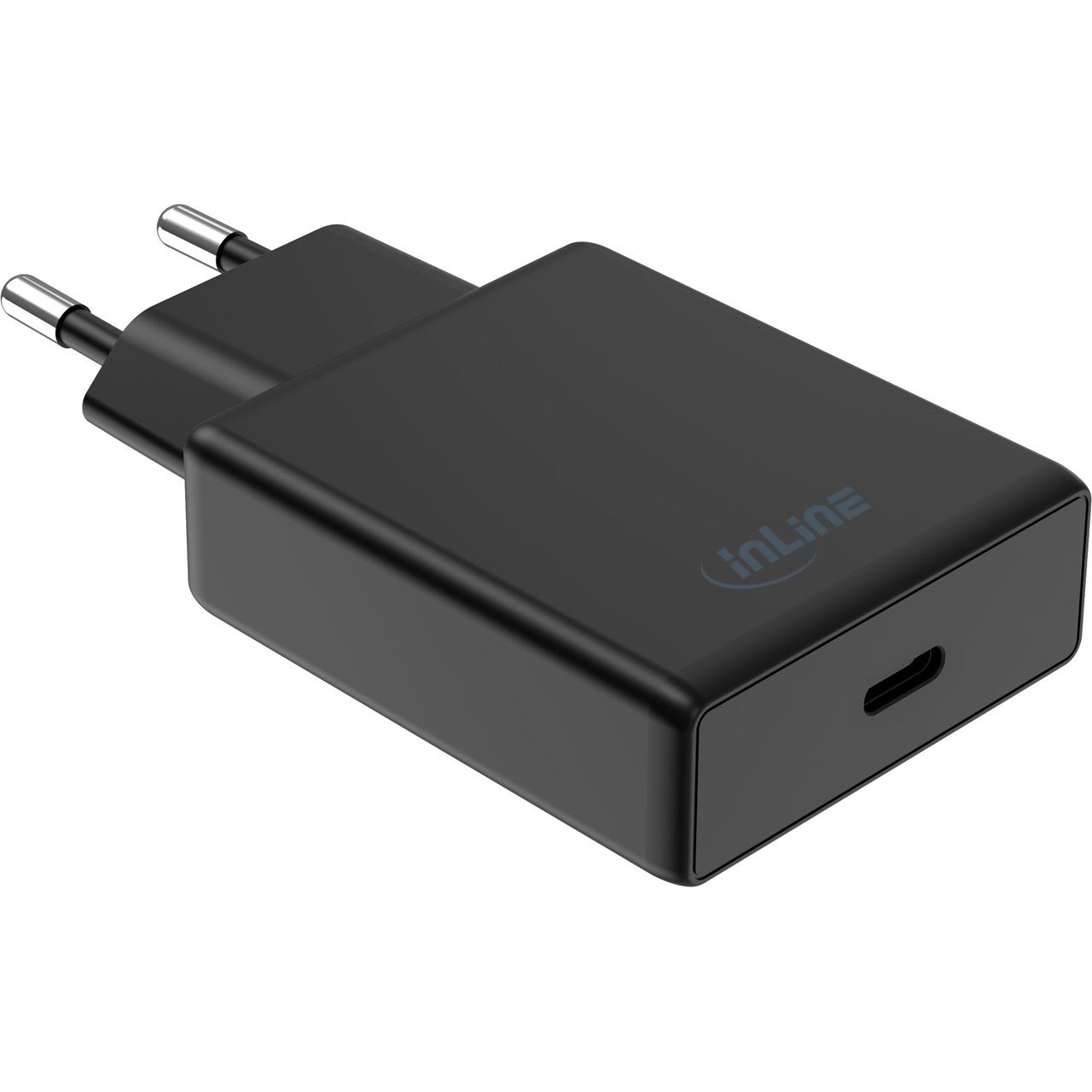 InLine USB Netzteil Ladegerät, Single USB-C, PD, AVS, 65W, schwarz