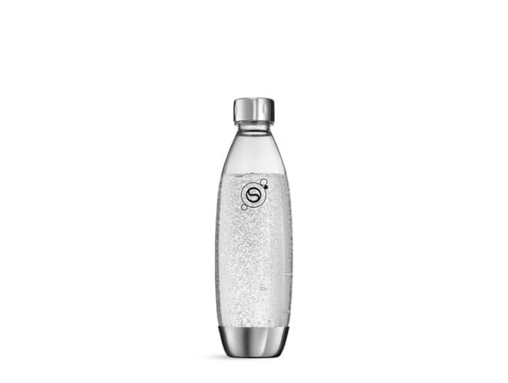 sodastream Flaschen 1L FUSE Doppelpack, Schwarz Kunststoff-Flasche für Sprudelwasser, spülmaschinengeeignet, kompatibel mit SodaStream TERRA, E-DUO, ART, GAIA & ENSO