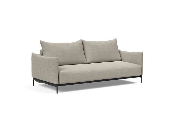 Innovation Living - Malloy Schlafsofa, 225 x 110 cm, natur (579 Kenya Gravel)