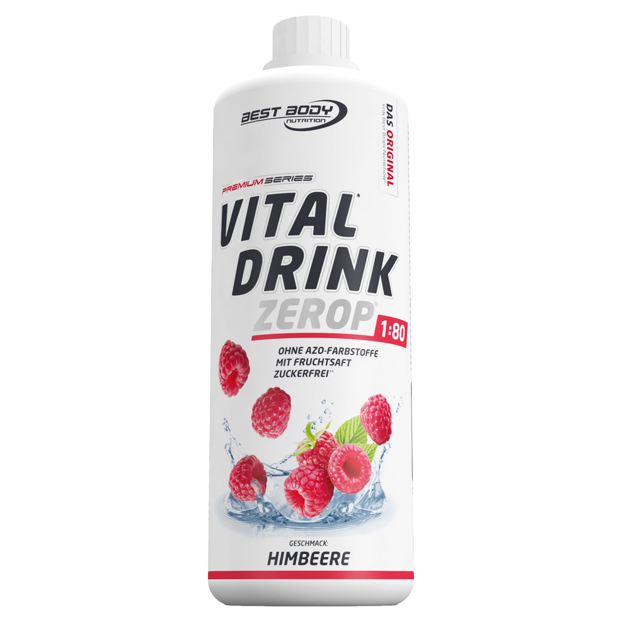 BBN Low Carb Vital Drink Himbeere 1000 ml Konzentrat