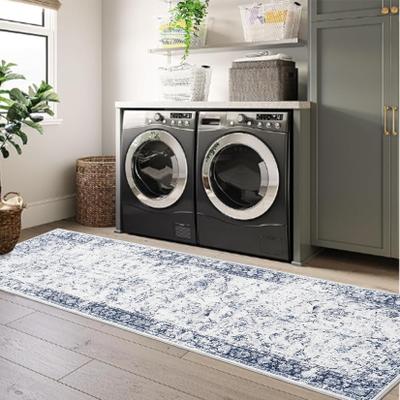 Garvee Faded Distressed Medallion Area Rug