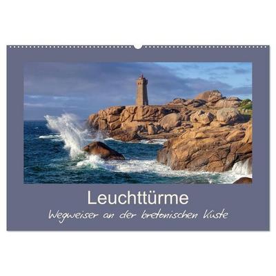 Leuchttürme - Wegweiser an der bretonischen Küste (Wandkalender 2027 DIN A2 quer), CALVENDO Monatskalender