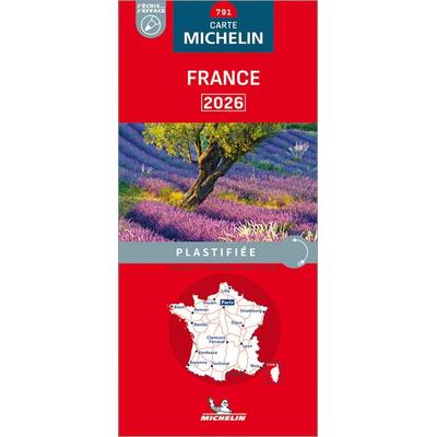 Michelin Frankreich 2026 (plastifiziert), Karte von Carte nationale, Michelin, 978-2-06-726944-6