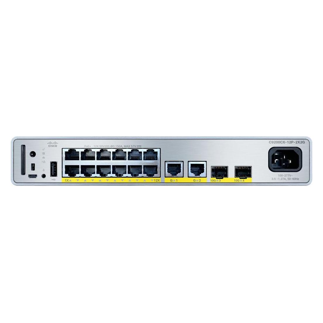 Cisco Catalyst 9000 Compact Switch 12 p (12 Ports) (C9200CX-12P-2X2G-A)
