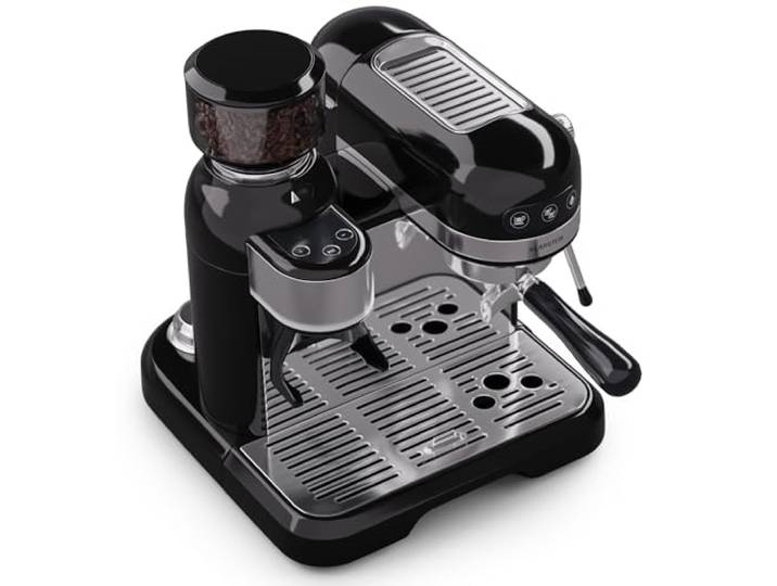 KLARSTEIN Cafetiere avec Mousseur de Lait\, Cafetières\, Machines à Café et Machines à Expresso 20 Bar\, Cafetière Electrique 1.4L\,1550W\, Moulin Intégré\, Machine a Cafe ThermoBlock\, Cappuccino\, Latte