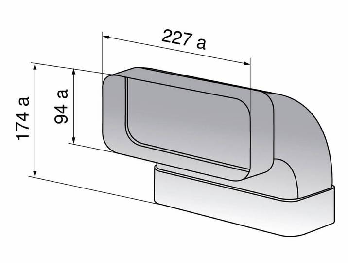 V-ZUG 1012785 Bogen 90°