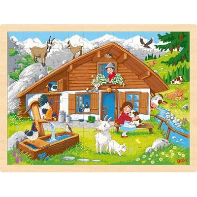 Goki 57381 - Einlegepuzzle Auf der Alm