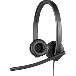 Logitech USB Headset Stereo H570e (Kabelgebunden, USB-A, Microsoft Teams), Office Headset, Schwarz