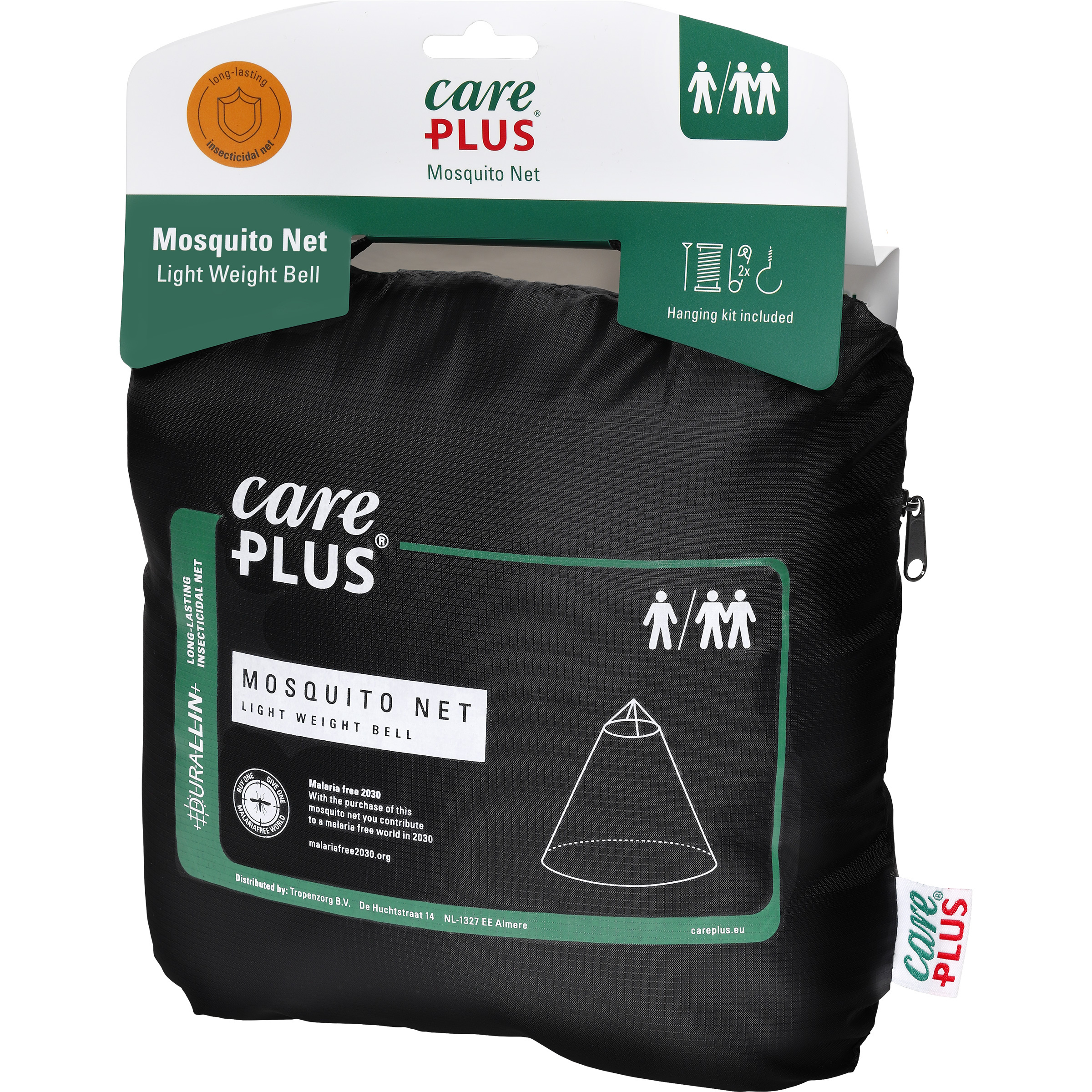 Care Plus Mosquito Net-Light Weight Bell Duralin Moskitonetze schwarz Camping | Reise