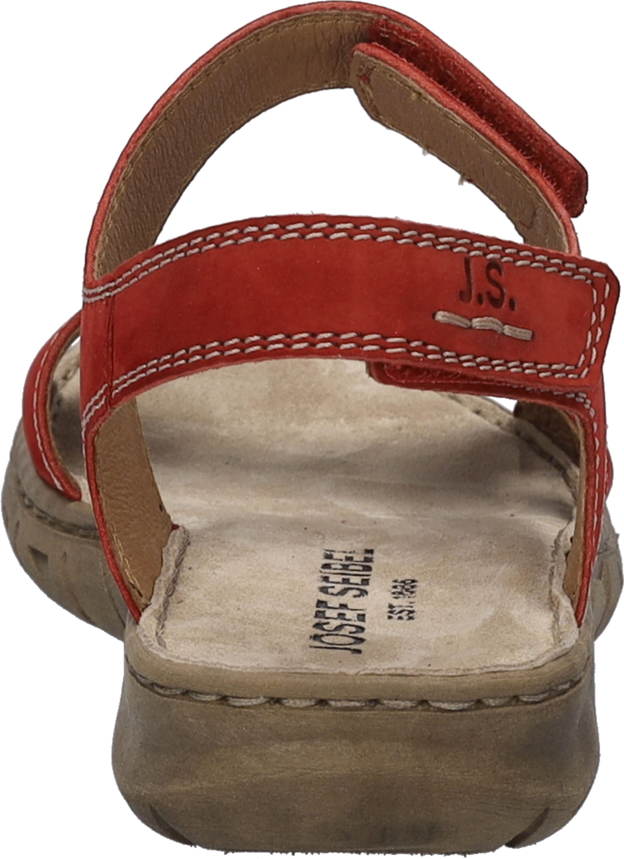 Sandale JOSEF SEIBEL "Brenda 03, rubin", Damen, Gr. 38, rot (rubin), Obermaterial: 100% Rindsleder Leather cow., Schuhe Sandale