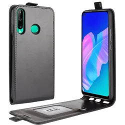 Flip Case Handyhülle für Huawei P40 Lite E Vertikal Schutzhülle Tasche Cover Schwarz Bumper Smartphone Kartensteckplatz-Kreditkarte-Geldscheine EC-Karte Bank-Karte
