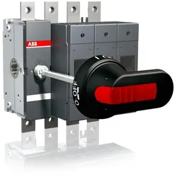 ABB OS160GB03N3P-42 Lasttrennschalter für Sicherung 3-polig 160A m. Griff u. Welle British Standard A2/A3/A4 frontbetätigt 1SCA129916R1001