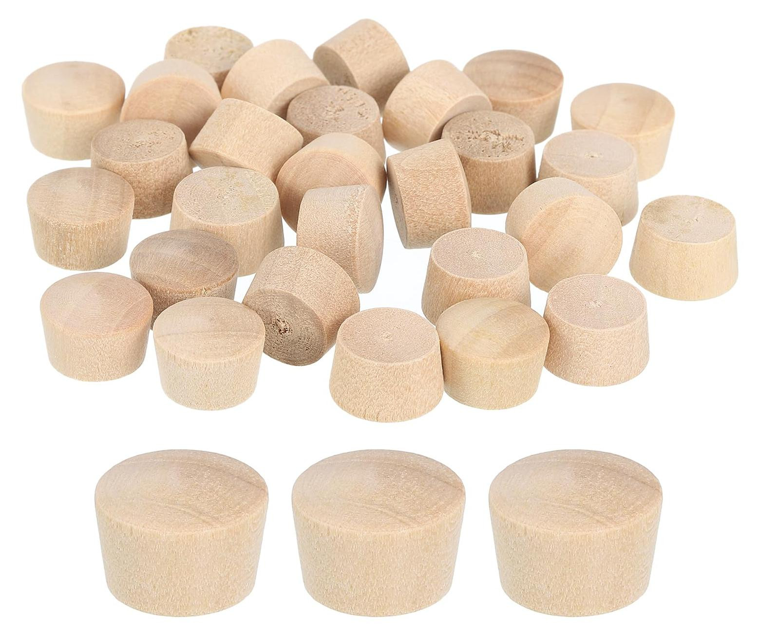Solidchoice 40 stuks houten stoppen voor meubelprojecten, 11,5 mm