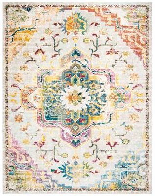 SAFAVIEH Crystal Floretta Vintage Boho Medallion Rug