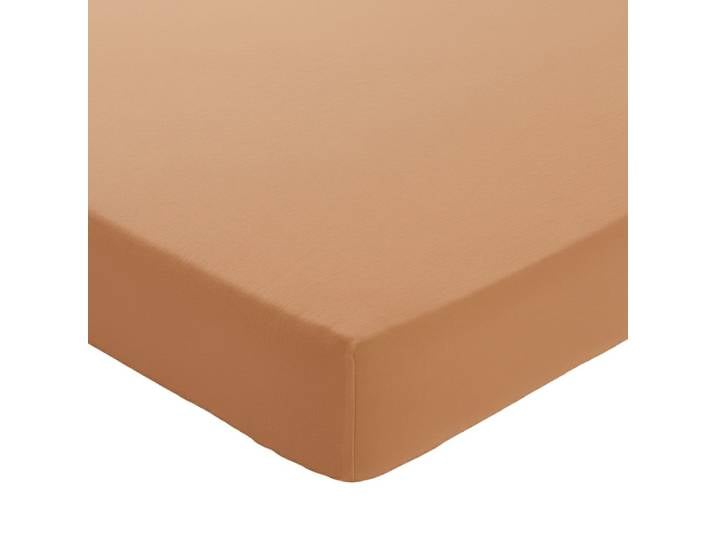 Drap-housse en coton rose des sables 180x200x28cm