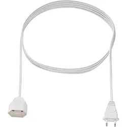 Bachmann EURO-Verlängerung 3m 2x0,75qmm 233.285 2,5A weiß IP20 Euro-Steck 0-70°C
