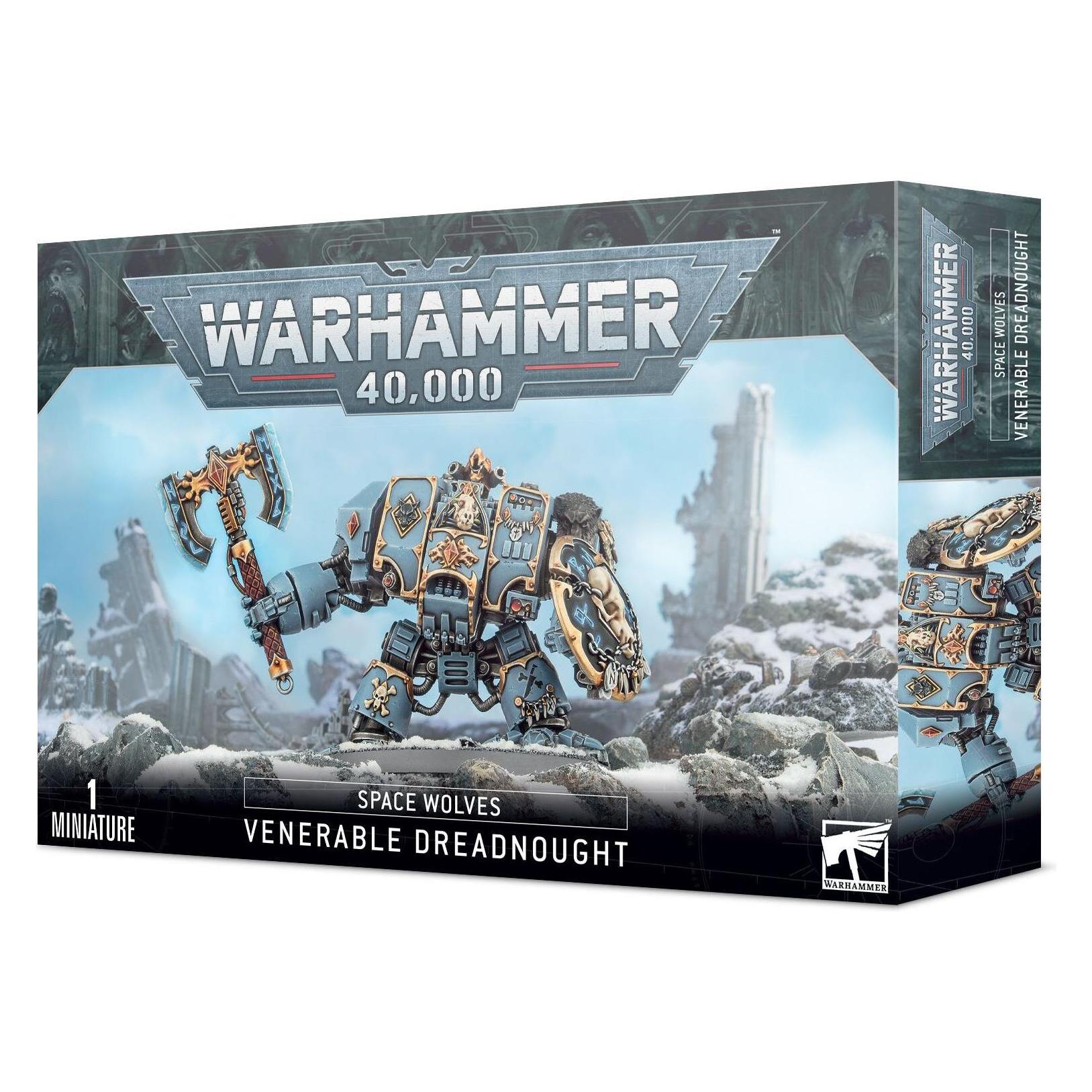Games Workshop Warhammer 40k - Space Wolves Dreadnought Venerable (Kunststoff) (35948718)