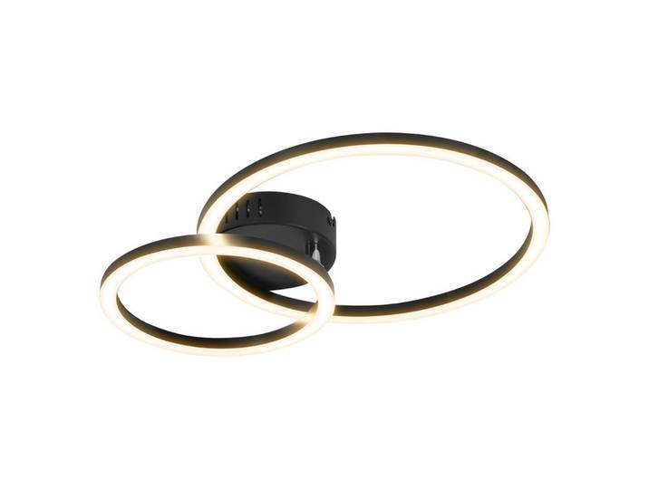 Nettlife LED Pendelleuchte Clarke Ⅲ 41/30/7 cm, Schwarz, Kunststoff, LED integrated, 30x7x41 cm, Lampen & Leuchten, LED Beleuchtung, LED-Deckenleuchten