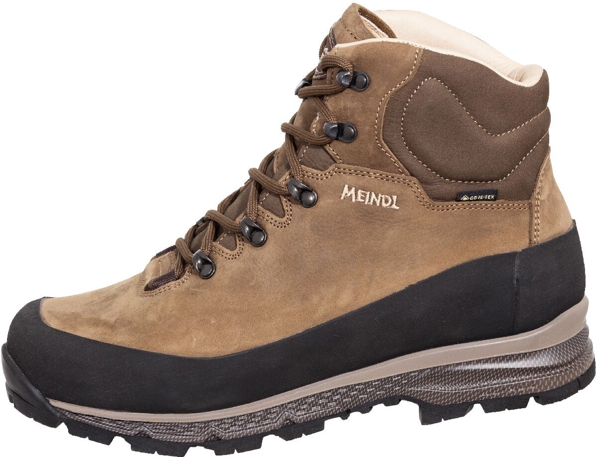 Wanderschuh MEINDL "Meindl Lagos MFS braun", Herren, Gr. 41, braun, Nubukleder, unifarben, Basic, Schuhe Wanderschuh, GORE-TEX – Winddicht, wasserdicht und atmungsaktiv braun 41