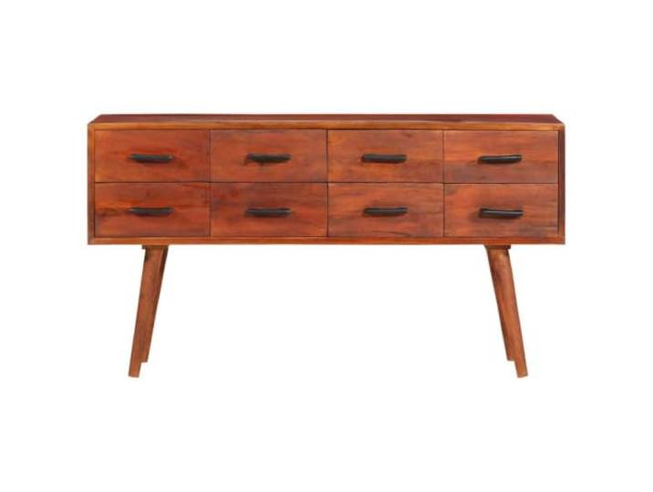 KGHFDVB Sideboard 110x30x59 cm Massivholz Mango 8 Schubladen Stauraum, Robustes Mangoholz, Rustikaler Charme, Vielseitig Nutzbar