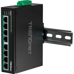 TRN TI-PE80 - Switch, 8-Port, Fast Ethernet, PoE+