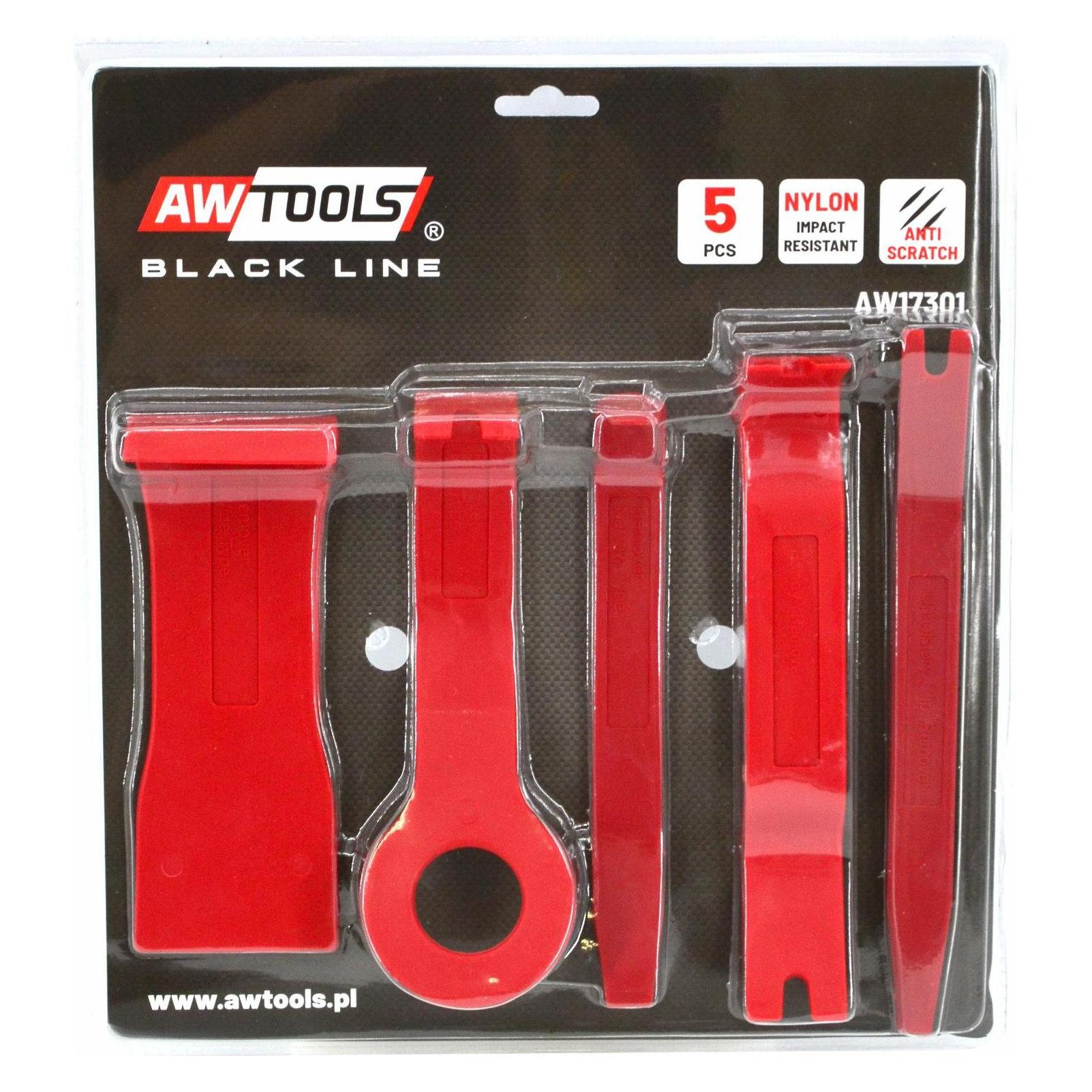 Awtools Zestaw ściągaczy Do Tapicerki Nylon 5cz. (AW17301)