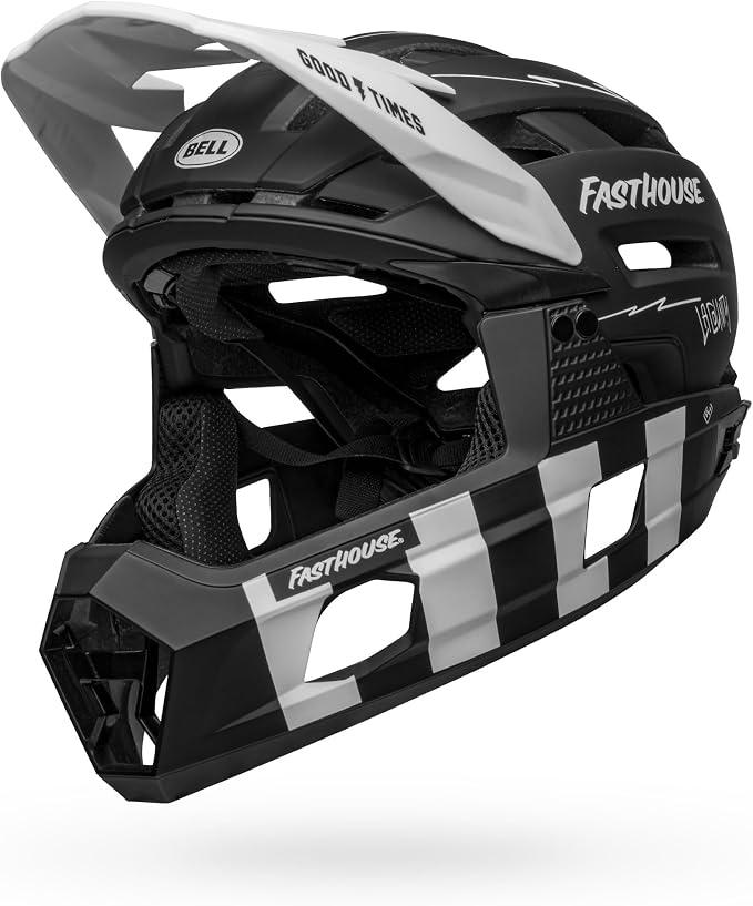 Super Air R Spherical Fahrradhelme Matte Black/White Fasthouse M
