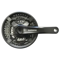 Shimano Kettenradgarnitur Tourney FCTY501 4-kant 42x34x24 Zähne schwarz 170 mm E...