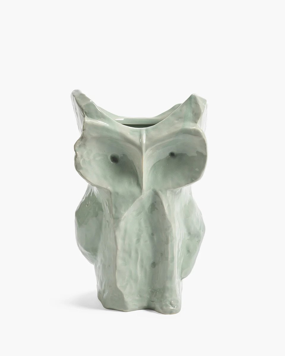 Serax Marni Midnight Creatures uil vaas lichtblauw D: 19,5 cm, H: 30 cm