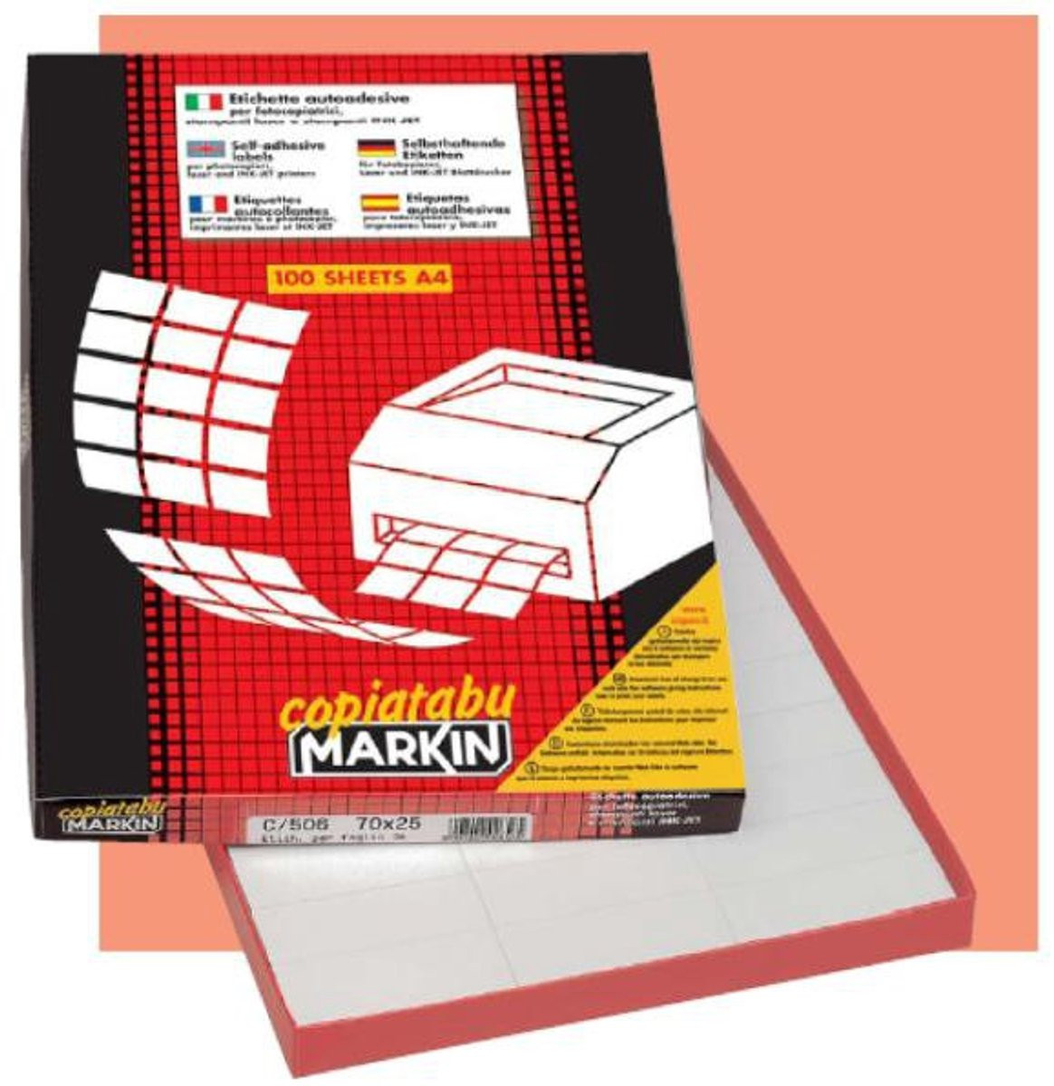 Markin 210A445 Etiketten Wit - 1000 stuks