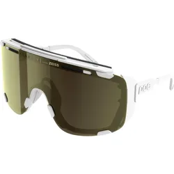 Poc, Unisex, Sportbrille, Devour Glacial Sonnenbrille (Weiss, Gold), Weiss