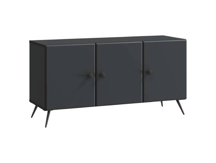Makastle TV-Schrank Schwarz 99 x 34,5 x 50 cm Holzwerkstoff