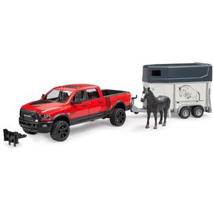 bruder 02501 RAM 2500, mit Anhänger und Pferd, Maßstab 1:16