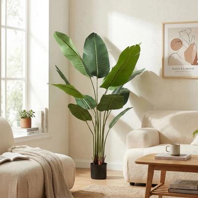 YVANLA Artificial Plant Fake Tropical Palm Tree