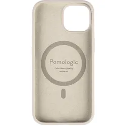 Pomologic CoverCase - Silikon-Schutzhülle für iPhone MagSafe (Apple iPhone 15), Smartphone Hülle, Transparent