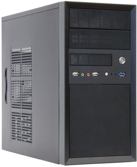 Chieftec Mesh Series CT-01B Mini Tower Mikro-ATX ohne Netzteil ATX12V 2.3/ PS/2 USB/Audio (CT-01B-OP)