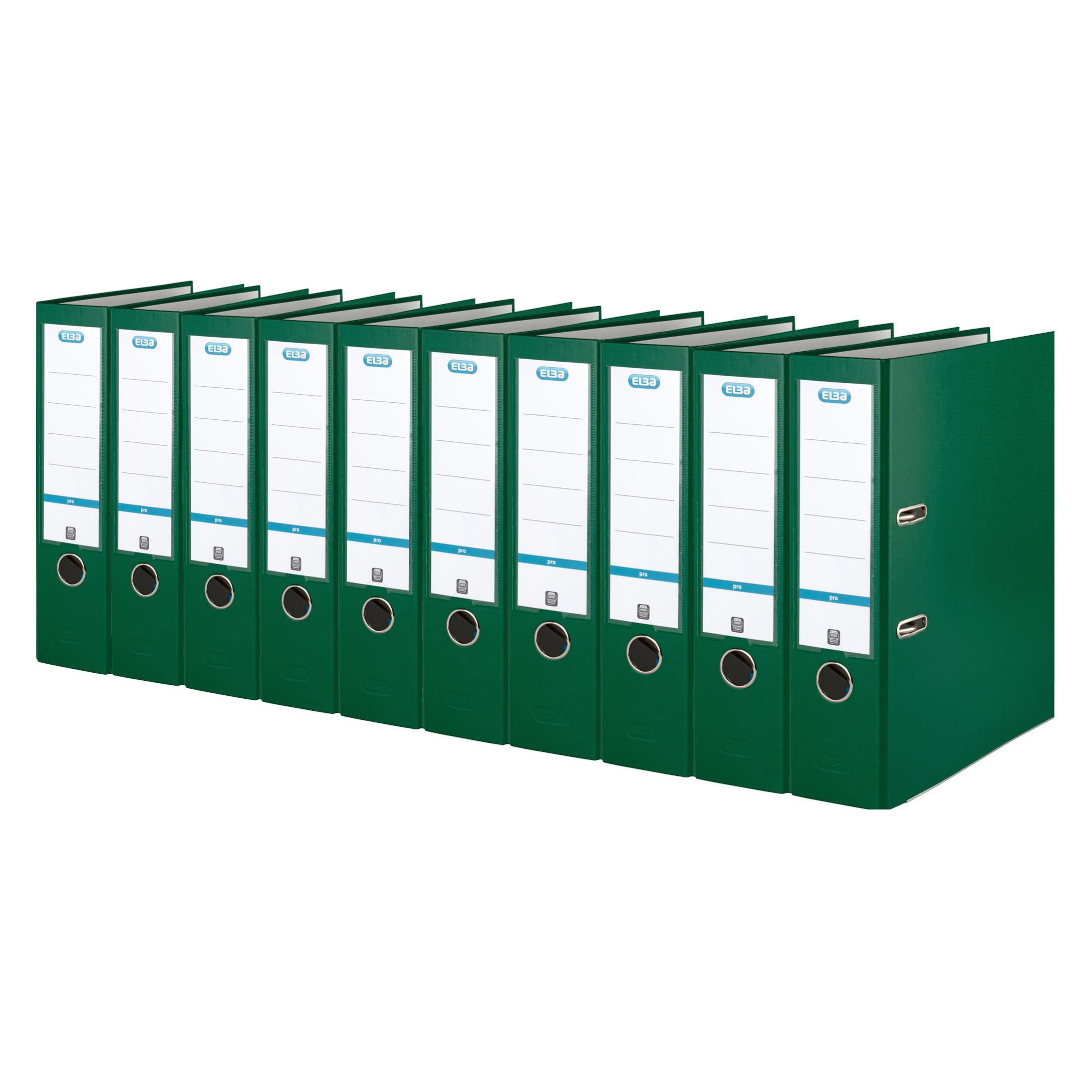 Elba Ordner smart PP-Papier, Rückenbreite: 80 mm, grün DIN A4, Einband aussen PP (A4, 80 mm, 1 Stk.) (100202157)