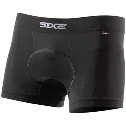 Sixs, Herren, Funktionsunterhose, Boxer court fonctionnel BOX6 V2 (XS), Schwarz