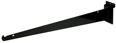 "Econoco - EBL/16KB - 16"" Black Shelf Bracket for Slatwall Sold in Pack of 48"