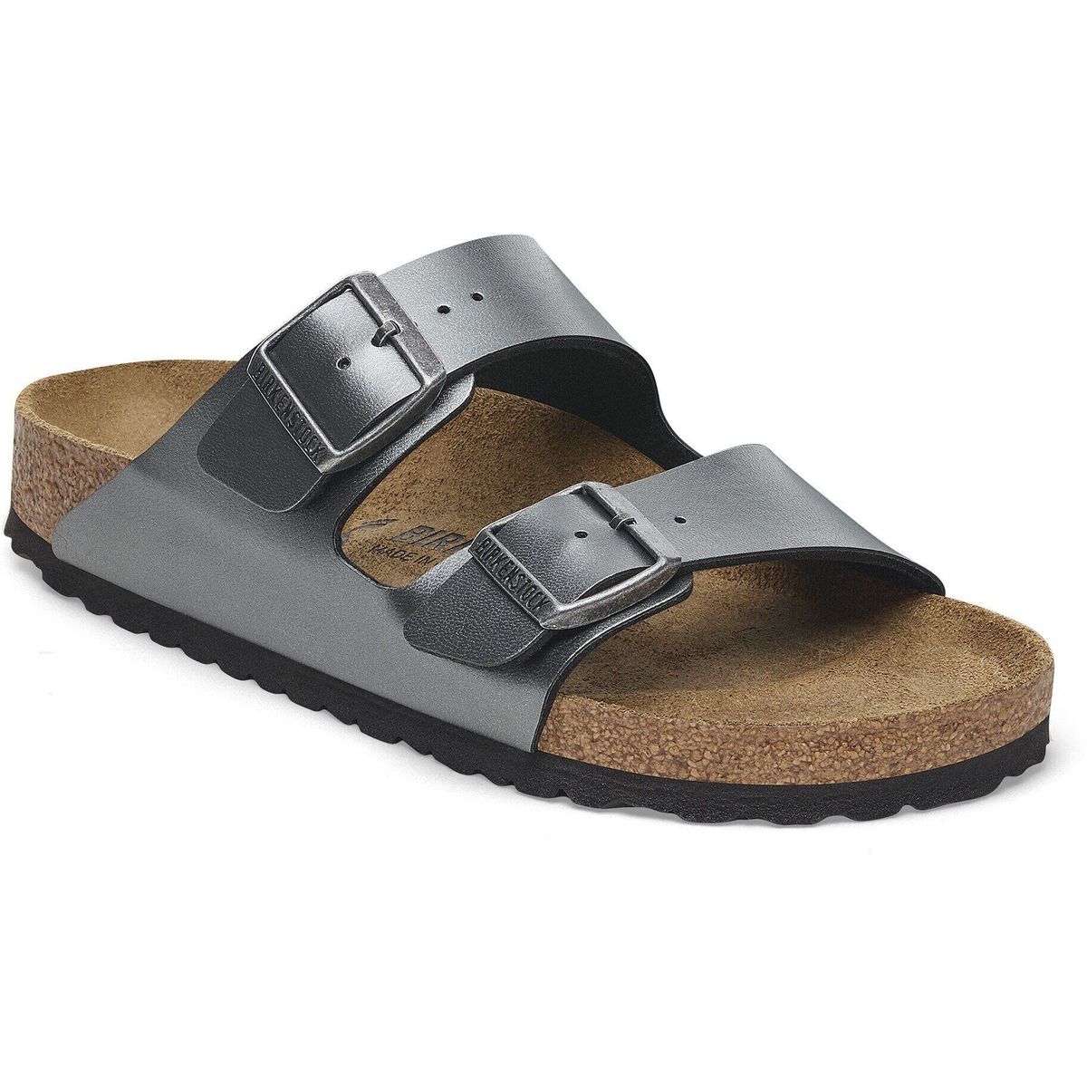 Birkenstock Arizona Birko-flor Metallic Black black metallic (1) Schmal 39 1029224-1-39