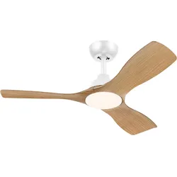 Philips Olas Ventilator mit LED-Beleuchtung, Ventilator, Braun, Weiss