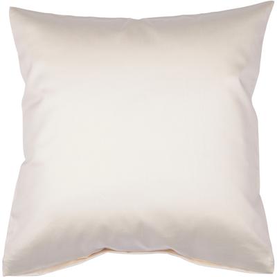Kissenbezug JANINE "Colors Mako Satin", beige (creme), B:80cm L:80cm, Mako-Satin, Mako-Satin, Kissenbezüge, Kissenbezug, mit Reißverschluss, uni Kissenhülle, feinfädig, 100% Baumwolle